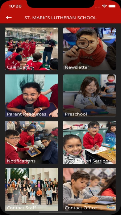 Screenshot 1 of St. Mark’s Lutheran School App