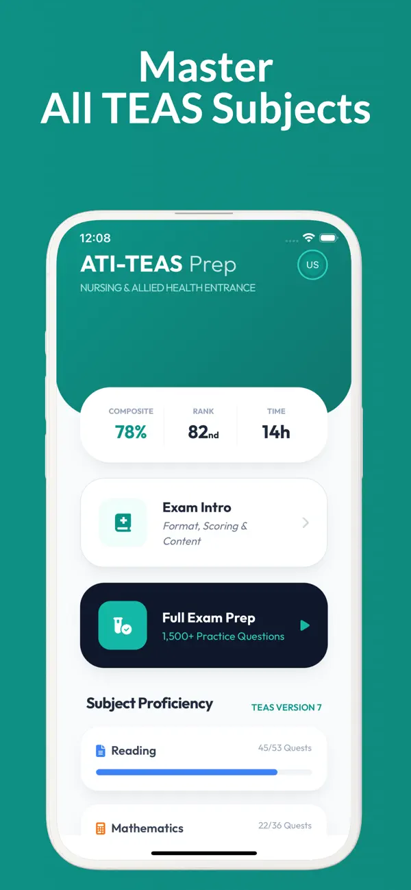 Screenshot #1 pour ATI TEAS Mastery