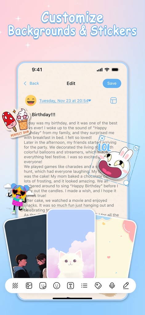 My Diary App: Daily Journal - App de Estilo de vida | MWM
