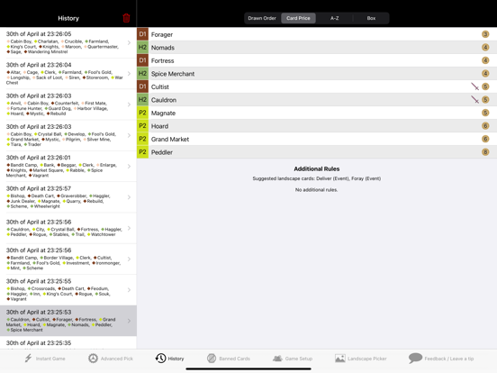 Screenshot #6 pour Dominion Card Randomiser