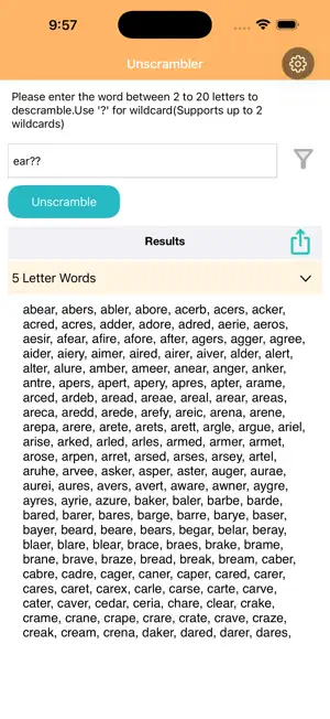 Unscrambler-Word screenshot 1