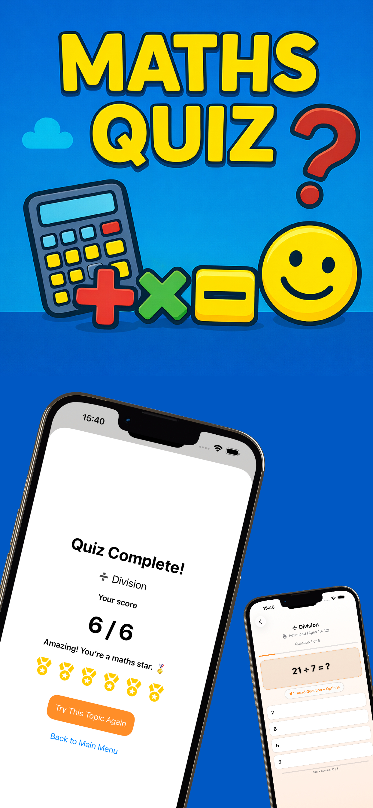 Fun Maths Quiz screenshot 3