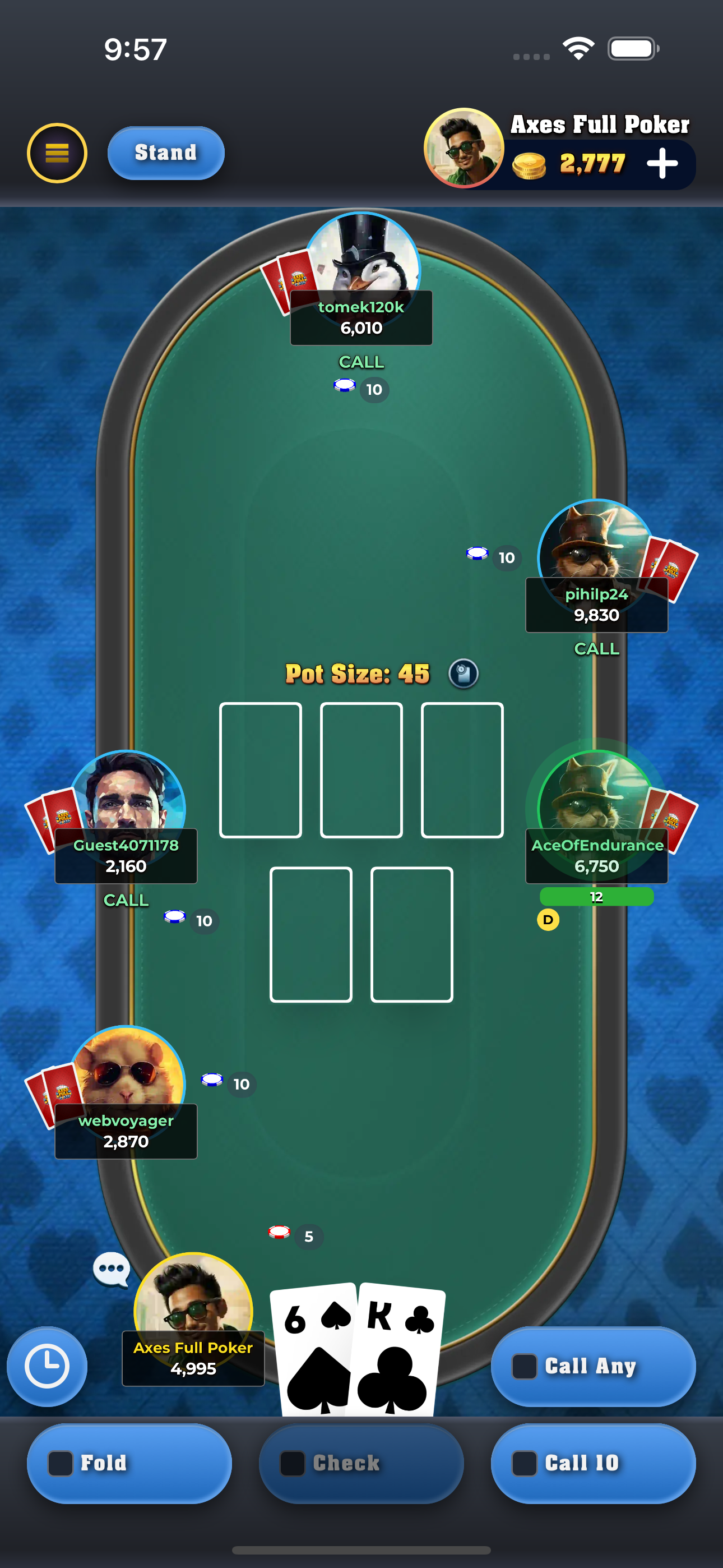 Axes Full Poker