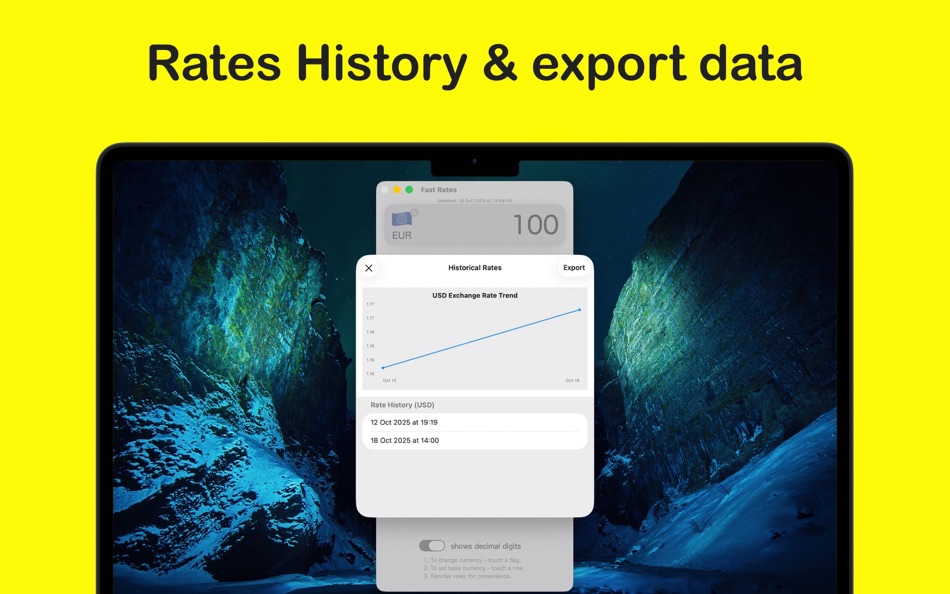 #4. Fast Rates Currency convert (macOS) 由: Sergii Koval