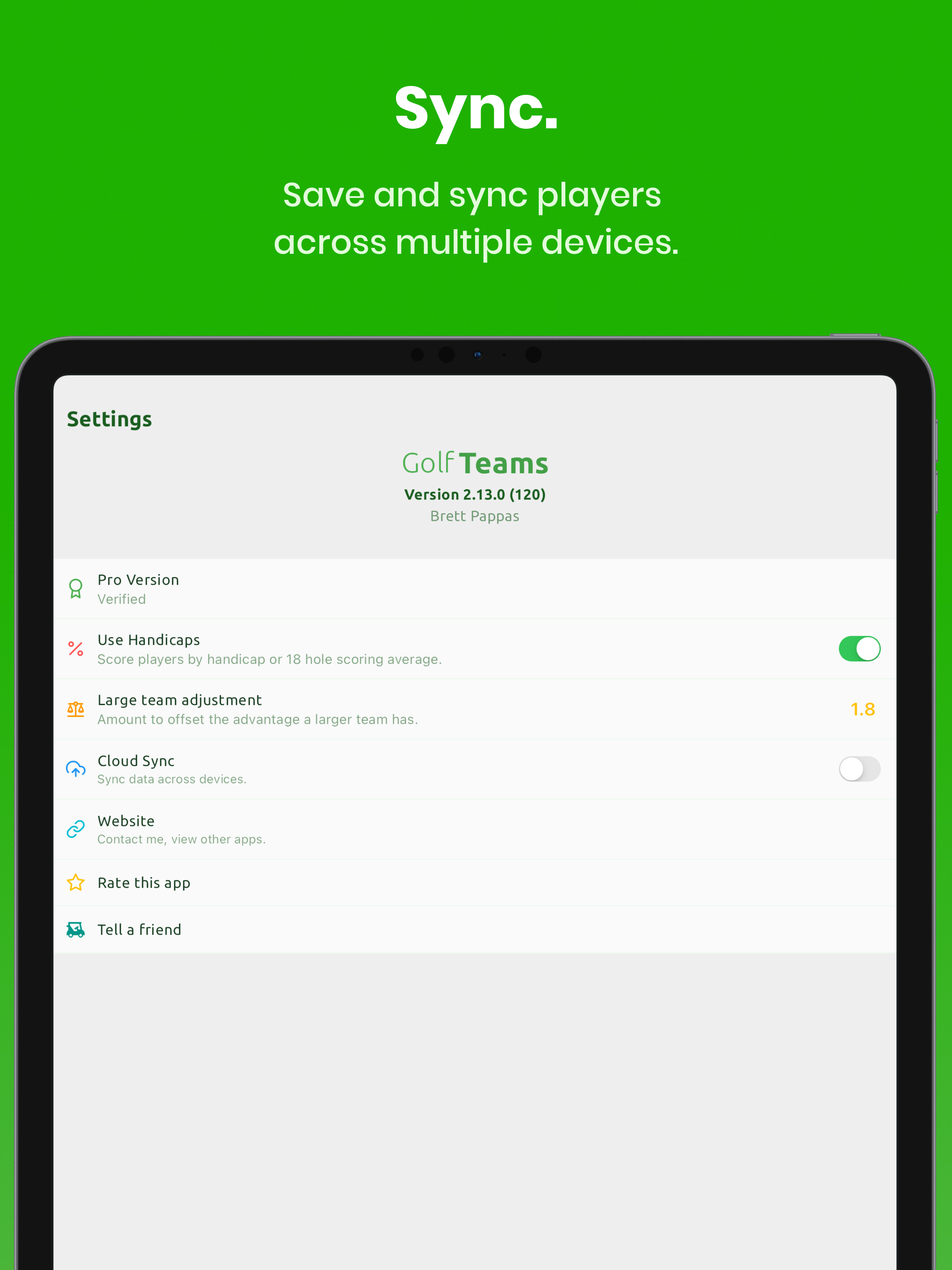 Golf Team - Generator