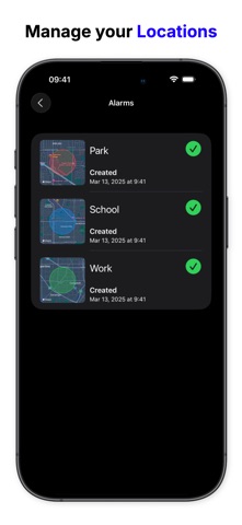 Localarm - Location Alarms iPhone screenshot