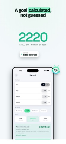 Volumeal: AI Calorie Counter iPhone screenshot