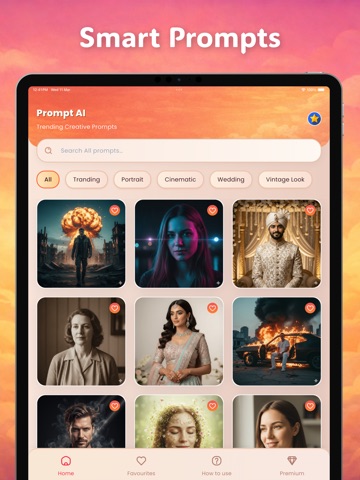 Prompt AI Photo Gallery iPad screenshot
