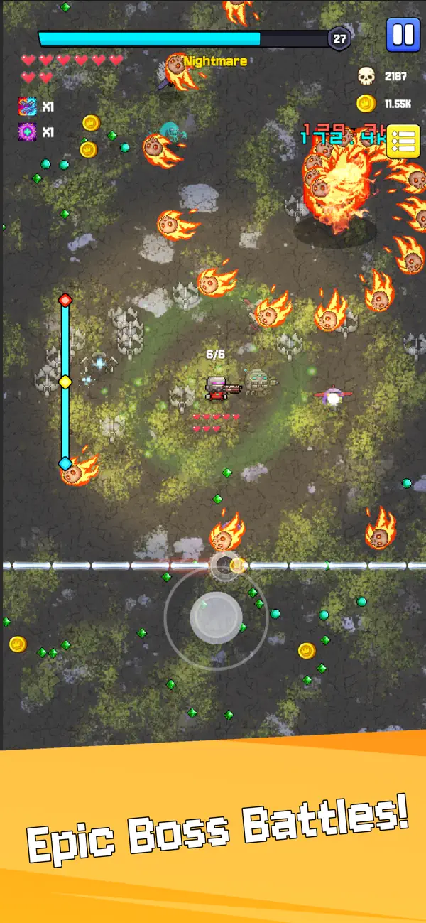 Crazy Gunner: Pixel Survivor iOS Mod IPA screenshot 4 - iOS game interface