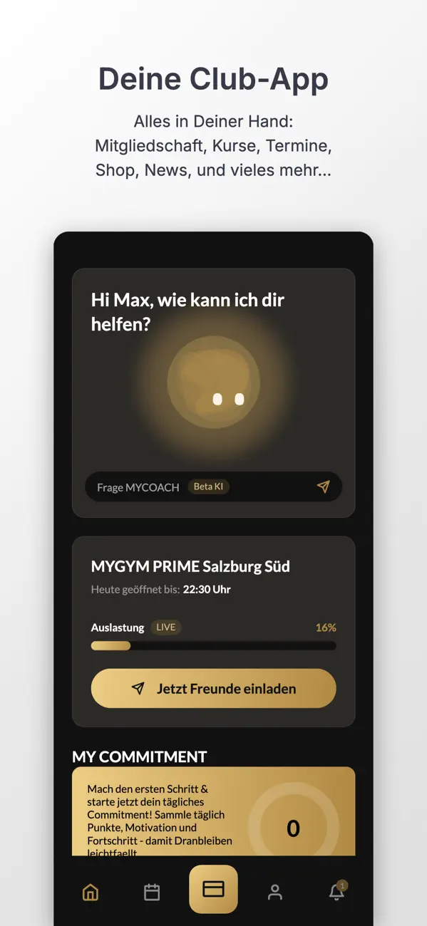 Screenshot #1 pour MYGYM PRIME AT