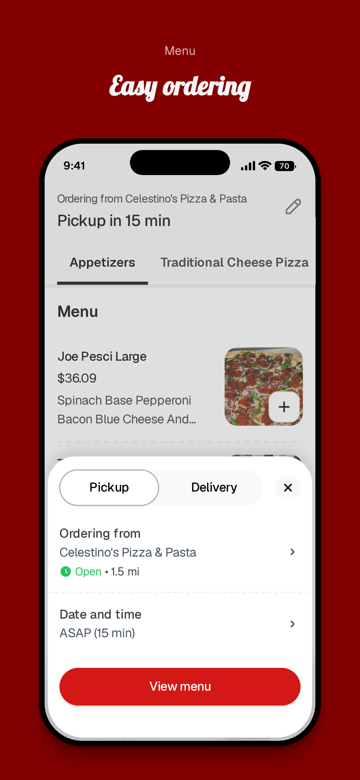 Celestino's Pizza & Pasta screenshot 3