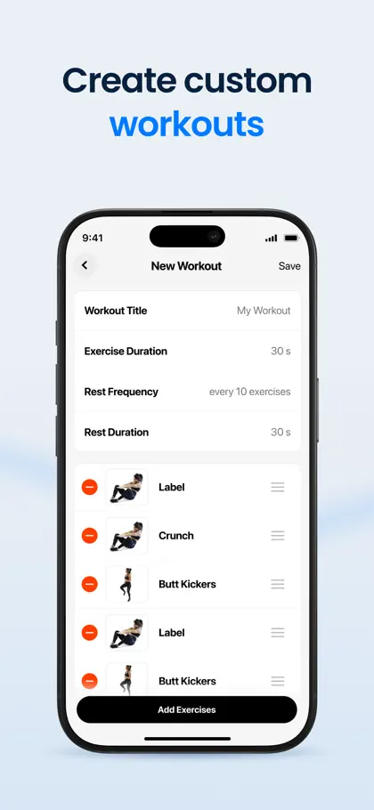 Screenshot 6 di 6 di Fitify: Home Workout, AI Coach