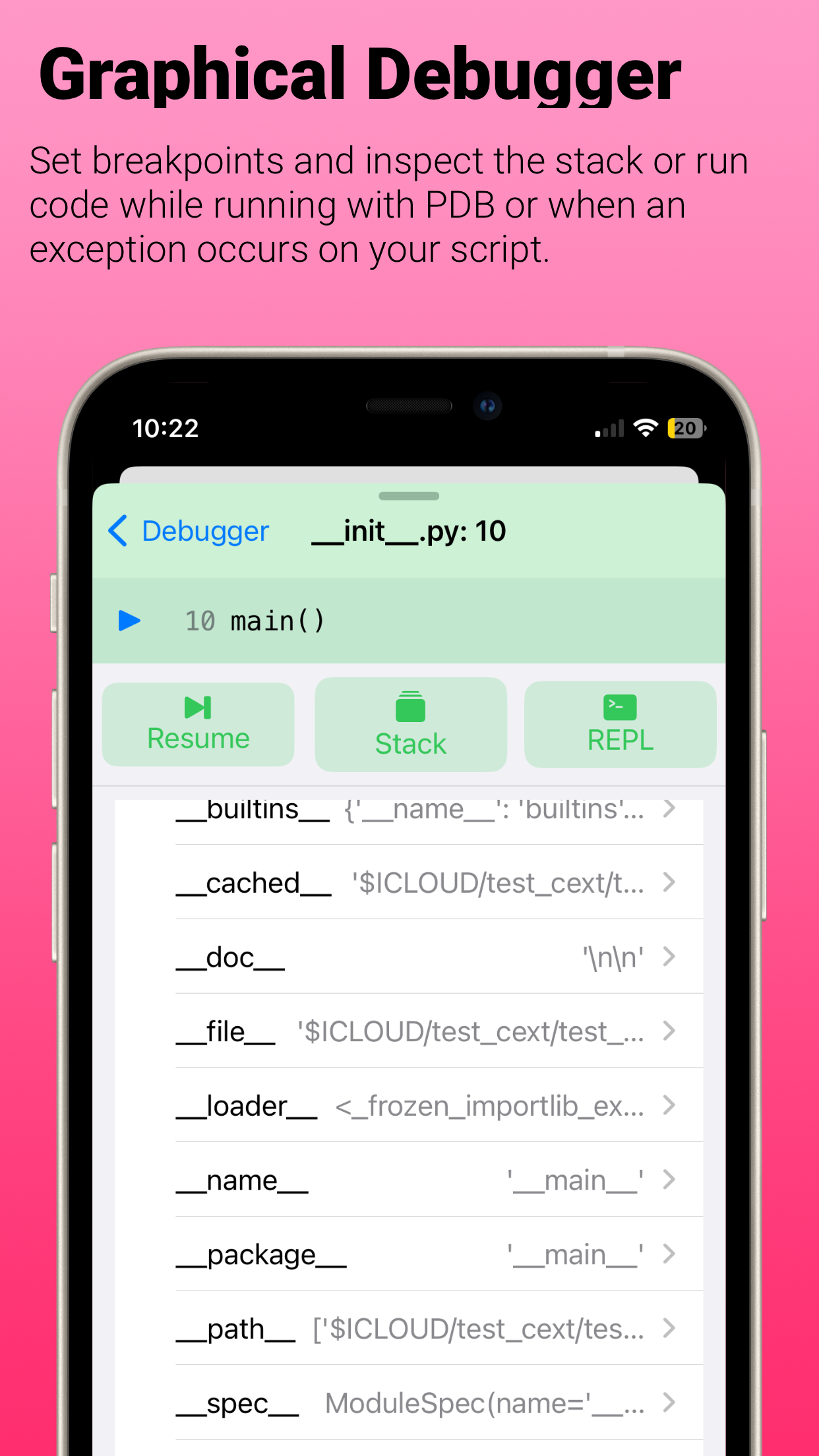 Pyto IDE screenshot 4
