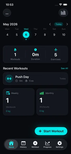 WorkJournal - Gym Tracker screenshot 2