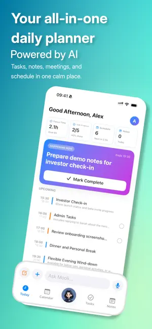 Mooli: AI Daily Planner & Todo screenshot 1