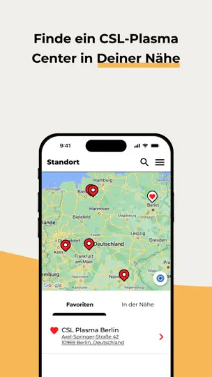 Screenshot von Mein CSL Plasma auf dem iPhone 8