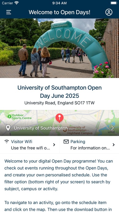 Visit Uni of Southampton Screenshot