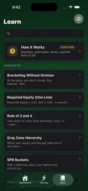 PokerProTrainer screenshot 1