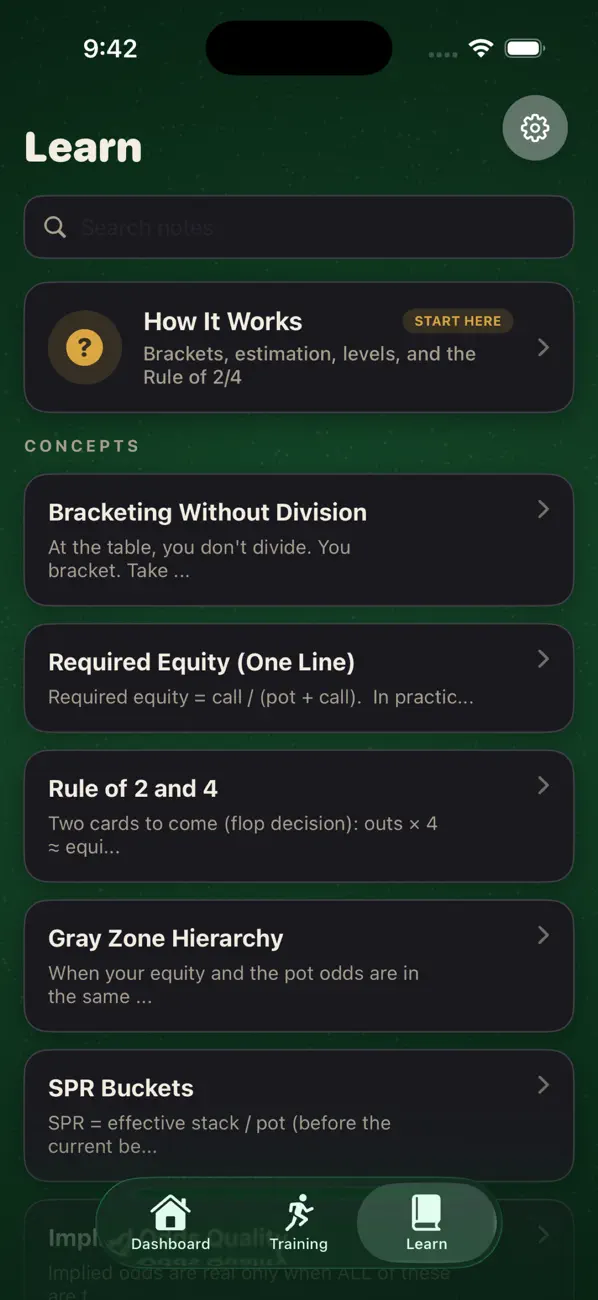 Screenshot #1 pour PokerProTrainer