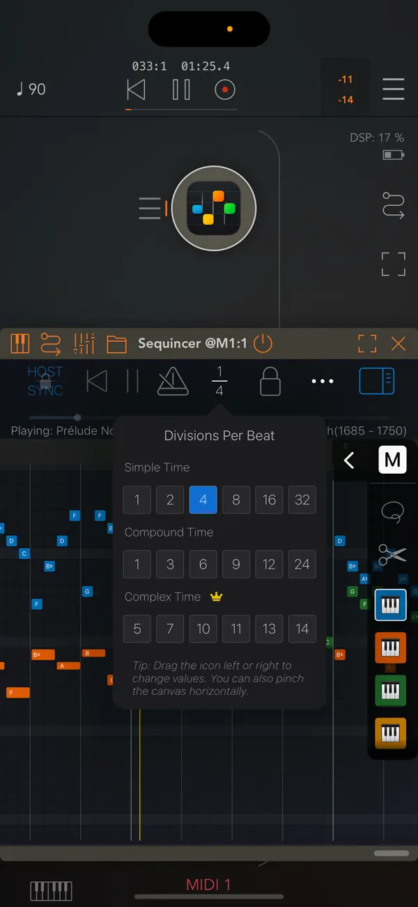 #1. Sequincer: MIDI Sequencer (iOS) Von: Alexis Doualle