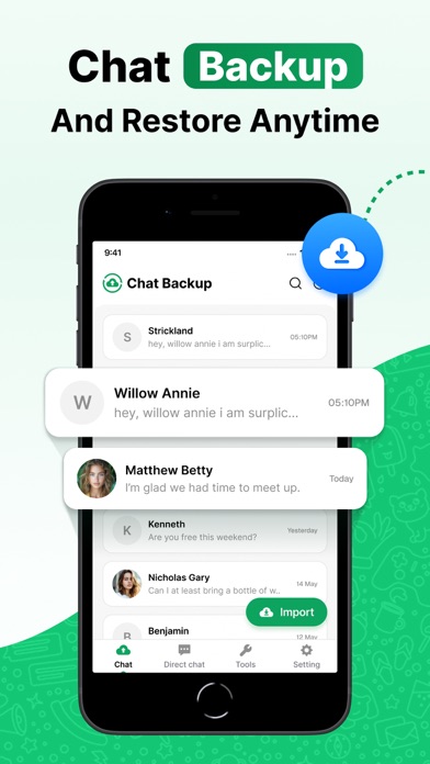 WA Chat Backup Screenshot