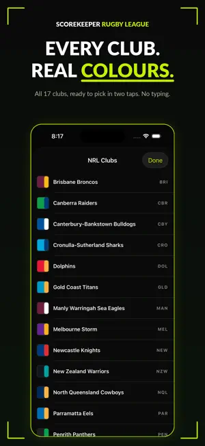 Rugby League Scorekeeper screenshot 4