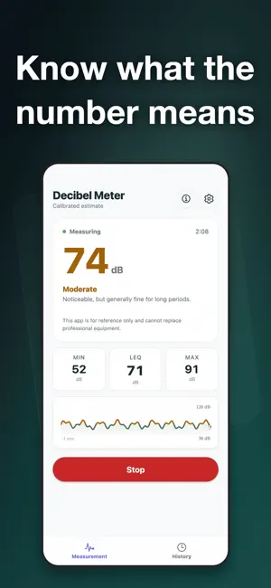 Decibel Meter & Sound Level dB screenshot 2