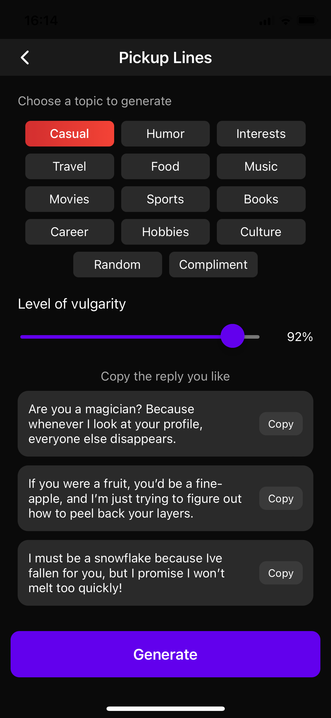 DateSmart - Phrases for Dating screenshot 3