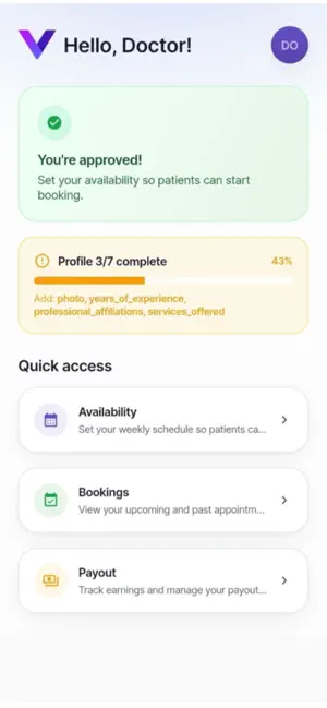 VirtualMD Doctor Mobile screenshot 1