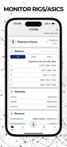 K1Pool: Crypto Mining Pool Screenshot 1 of 3