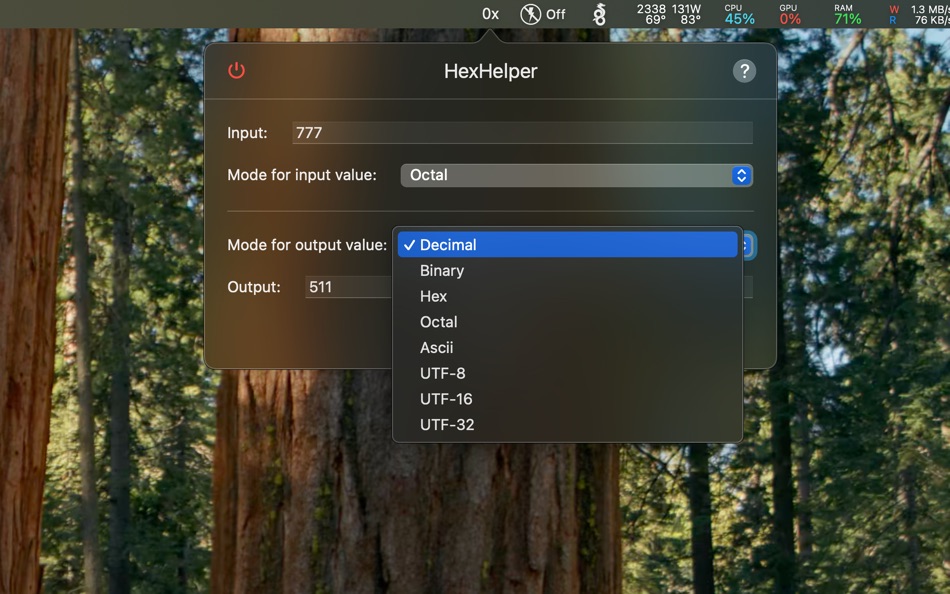 #3. HexHelper (macOS) Podle: Casper Sørensen