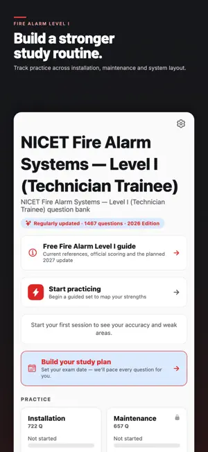 NICET Fire Alarm Prep 1 screenshot 1