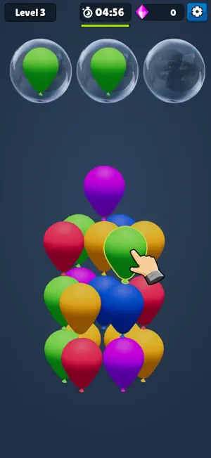 Balloon Match 3D! screenshot 1