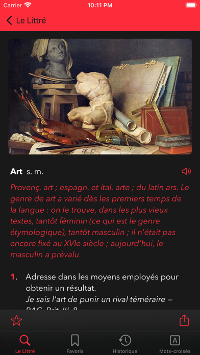 French Dictionary Le Littré Screenshot