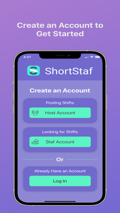 ShortStaf: On Demand Staff Screenshot
