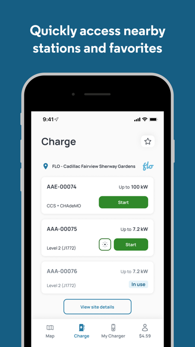 FLO EV Charging Screenshot