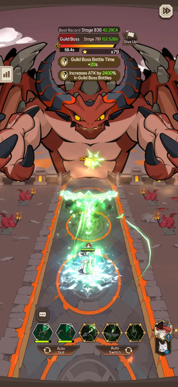 Switching Heroes : Idle Rpg Hack screenshot 5 - iOS game interface
