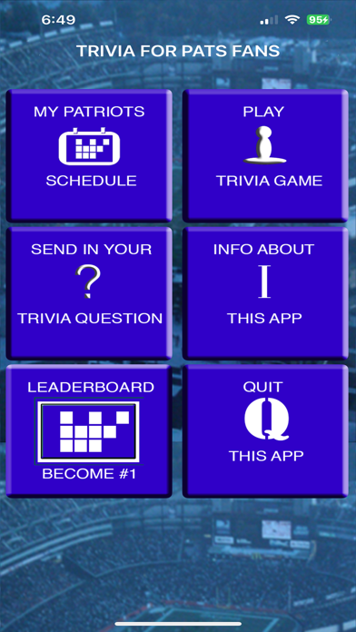 Trivia for NE Patriots Fans Screenshot