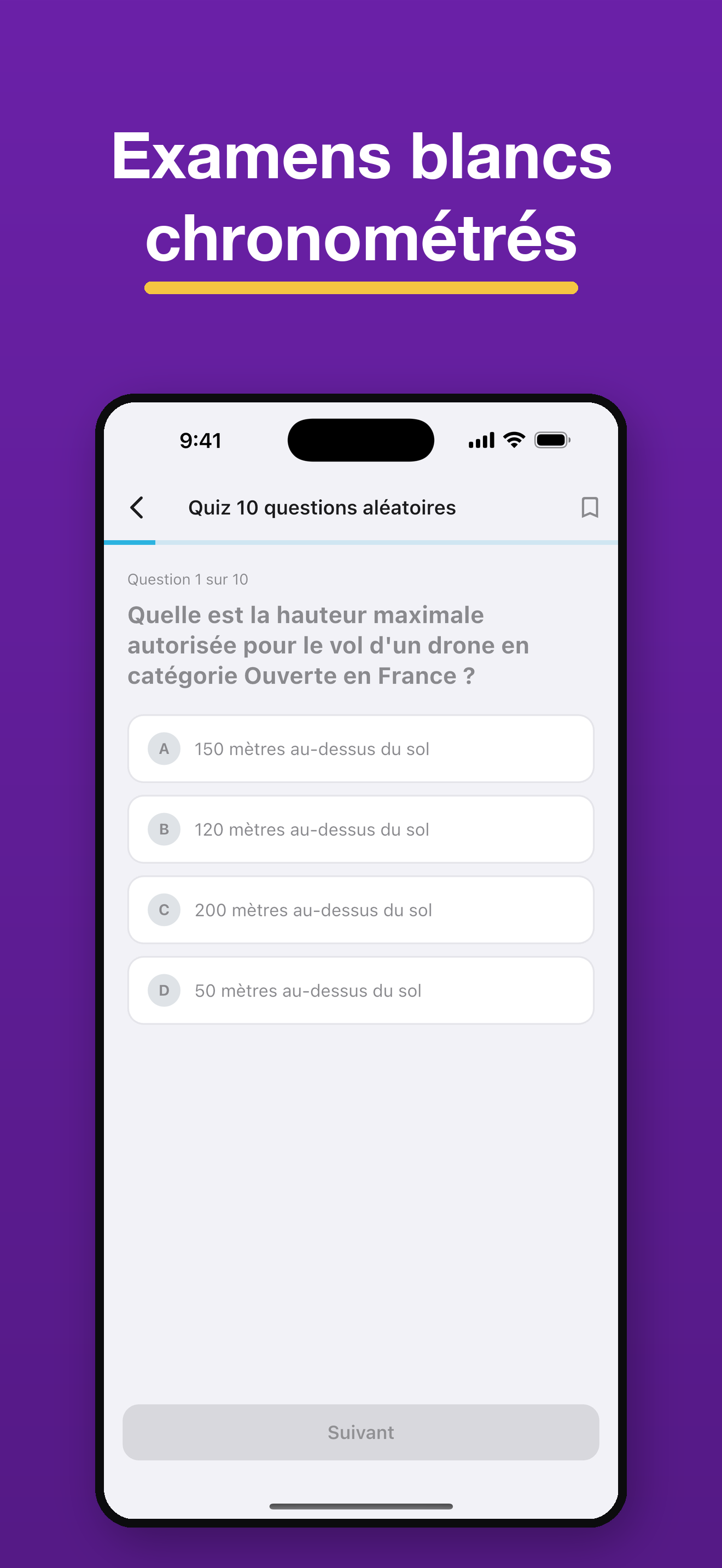 Pilote Drone Quiz screenshot 4