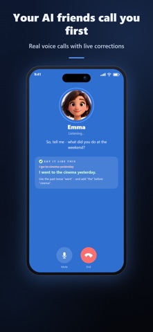 Hinty Talk: Speaking Practice iPhone screenshot