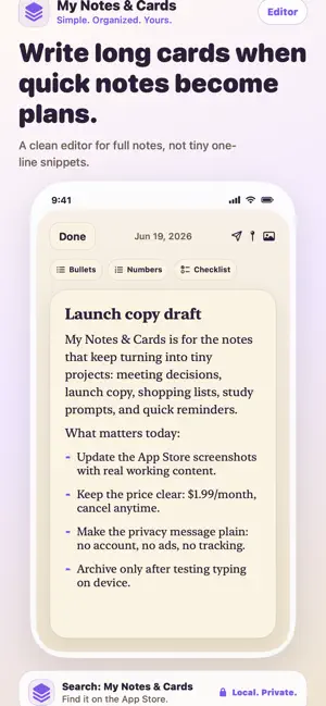 My Notes & Cards screenshot 3