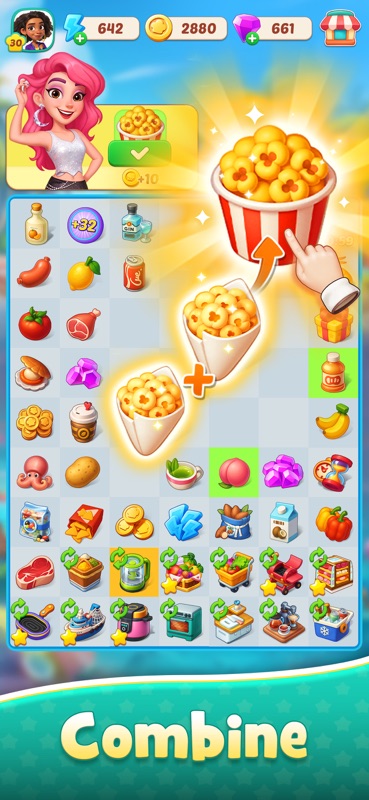 Foodstars: Combine e Cozinhar screenshot 2