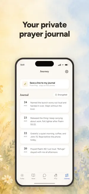 Selah: Prayer Journal & Bible screenshot 1
