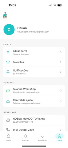 Nosso Mundo Turismo screenshot