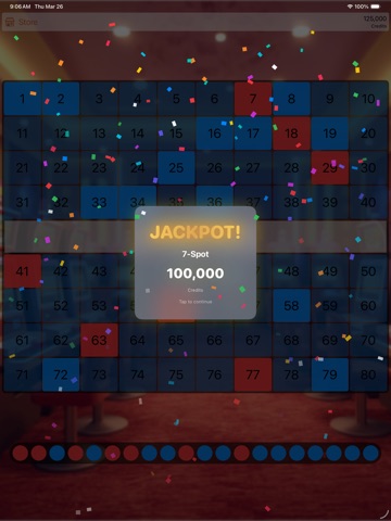 Keno Arcade iPad screenshot