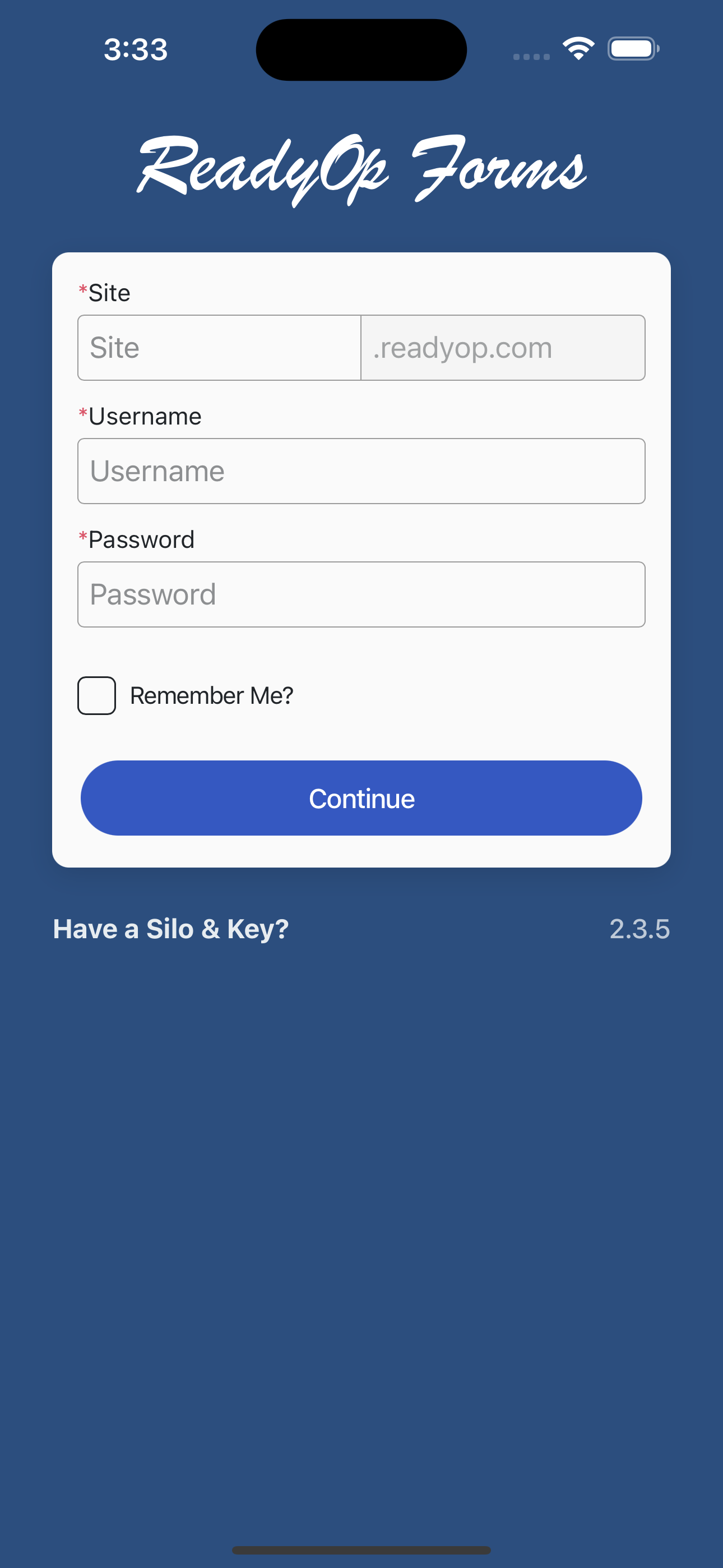 ReadyOp Forms