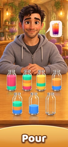 Shaker Town: Drink Sort Café screenshot 1