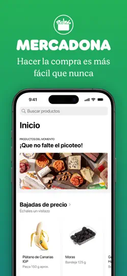 Captura de pantalla de Mercadona en iPhone 1