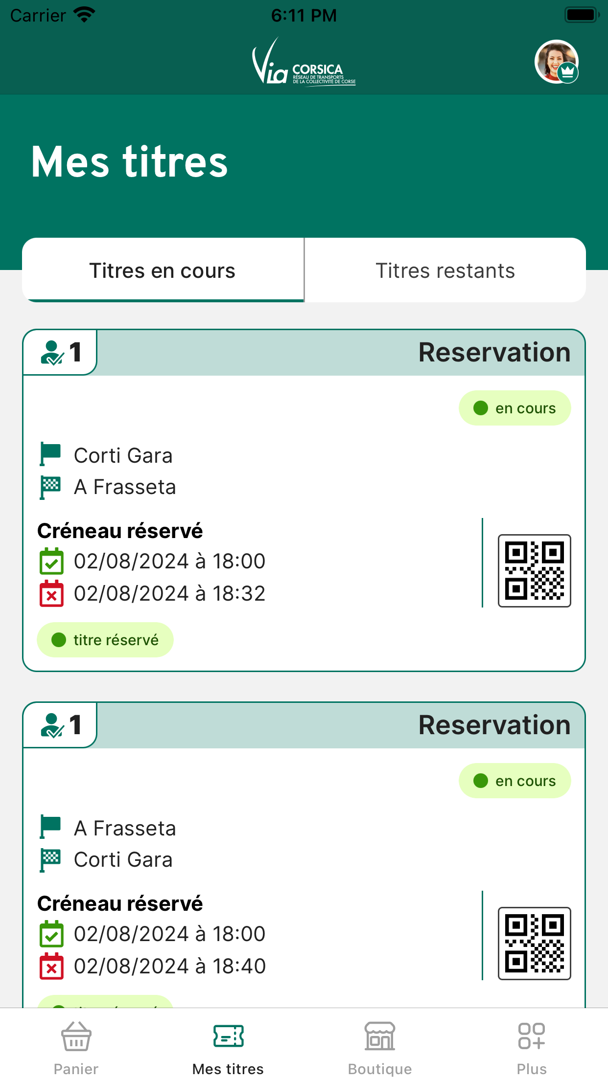 M-Ticket Via Corsica Restonica