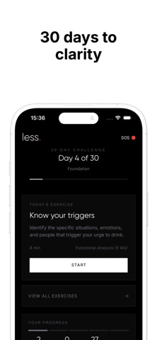 less. Drink less & Stay Sober iPhone screenshot